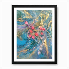 Roses In The Water Art Print