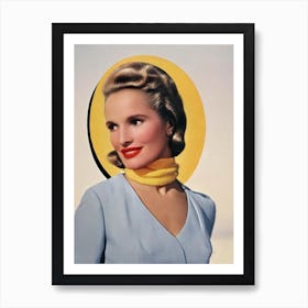 Eva Marie Saint Retro Collage Movies Art Print