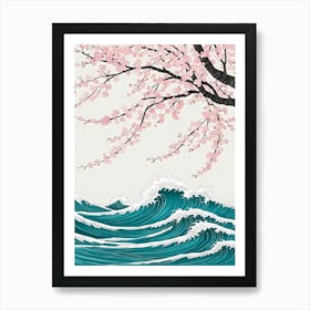 Cherry Blossoms On A Tree Art Print