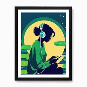 Luna Soundscapes Art Print