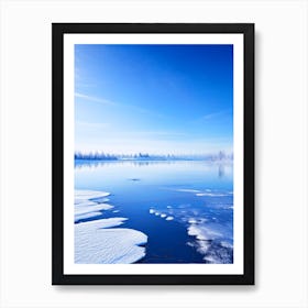 Frozen Lake Waterscape Photography 2 Art Print