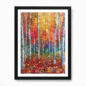 Birch Forest Art Print