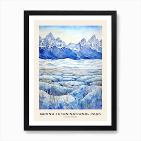 Grand Teton National Park United States 3 Poster Art Print