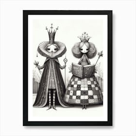 King And Queen 1 Art Print