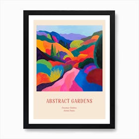 Colourful Gardens Descanso Gardens Usa 1 Red Poster Art Print