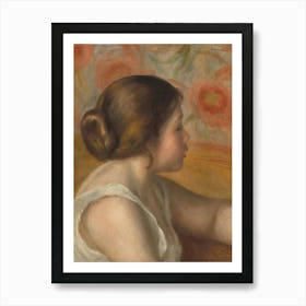 Head Of A Young Girl, Pierre Auguste Renoir Art Print