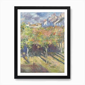 Le Cours Du 14 Juillet Vu De La Maison, Claude Monet Art Print