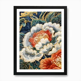 Chinese Embroidered Quilt Art Print