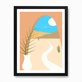 Archway To The Desert. Boho, Boho decor: Egypt, Morocco, Tunisia poster #1 Art Print