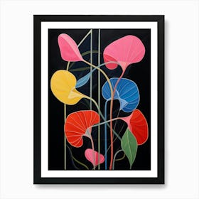 Sweet Pea 1 Hilma Af Klint Inspired Flower Illustration Art Print