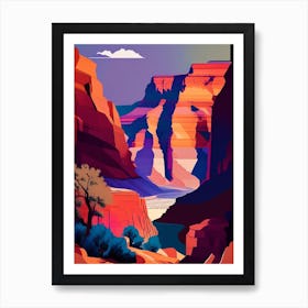 Grand Canyon National Park United States Of America Pop MatisseII Art Print