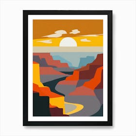 The Grand Canyon During Sunrise Art Print