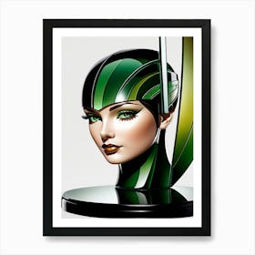 Ojos Verdes Art Print