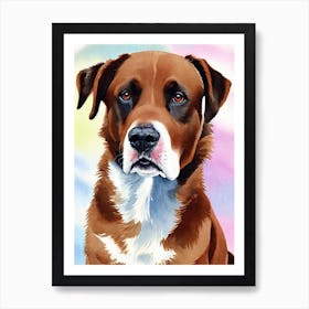 Labrador 2 Watercolour Dog Art Print