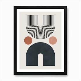 Circles and lines 24 Art Print