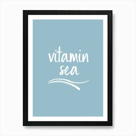 Vitamin Sea - Light Blue Art Print