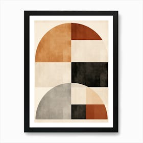 Black And White Bludenz Geometric Dreams Art Print