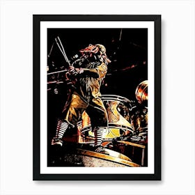 Clown Playing Drums slipknot band Art Print