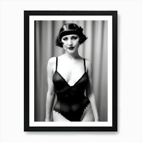 1920's Burlesque Dancer ~Reimagined 3 Art Print