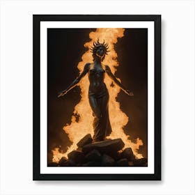 Goddess Of Fire 1 Art Print