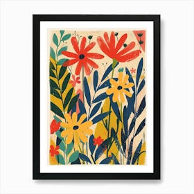 Namaqualand Daisy Groovy 16 Art Print