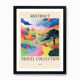 Abstract Travel Collection Poster Japan 6 Art Print