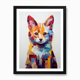 Whimsical Whiskers Enchanting Fox Portrait Art Print