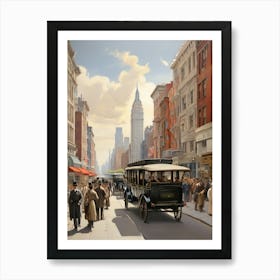 New York City Street Scene 2 Art Print