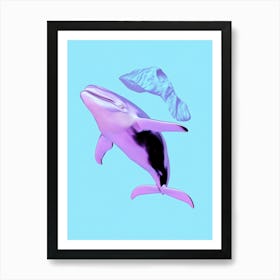 Whales In The Sea 1 Art Print