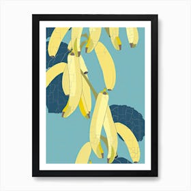 Bananas Illustration 1 Art Print