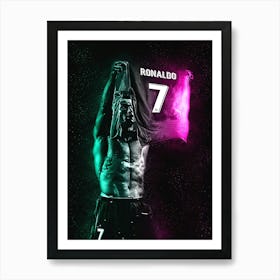 Cristiano Ronaldo Real Shirt Art Print