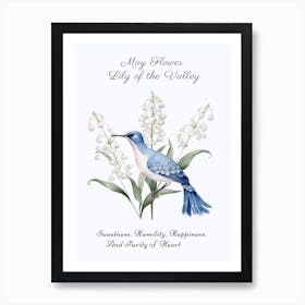 May Birth Month Flower Lily Of The Valley Art Print