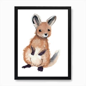 A Joey Watercolour Childrens Drawing 2watercolour Art Print