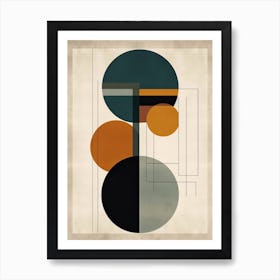 Retro Rhythms; Boho Mid Century Beats Art Print