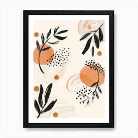 Abstract Floral Painting 18 Art Print