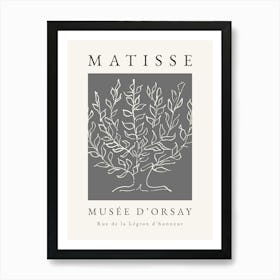 Matisse Grey Tree Print Art Print
