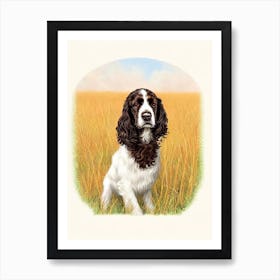 Spaniel (Field) Illustration Dog Art Print