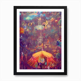 Colorful Circus Carnival 04 Art Print
