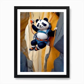 Explorer Panda, Resting Between Sky And Ground Art Print