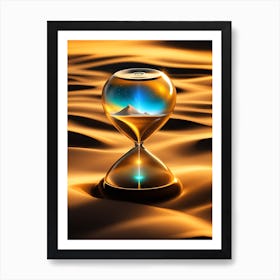 Hourglass In The Desert 2 Art Print