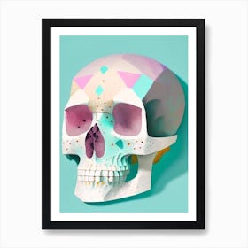 Skull With Terrazzo Patterns 2 Paul Klee Art Print