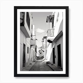 Tangier, Morocco, Photography In Black And White 4 Art Print