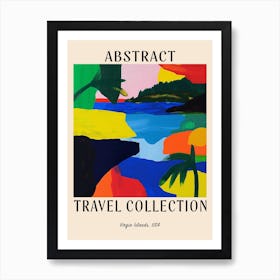 Abstract Travel Collection Poster Virgin Islands Us 1 Art Print