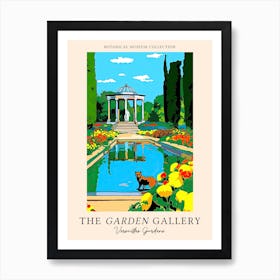 The Garden Gallery, Versailles Gardens France, Cats Pop Art Style 3  Art Print