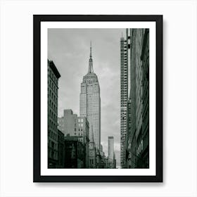 Empire State Building, NY | Black and White Photography Art Print