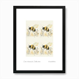 Cute Animals Collection Bumblebee 1 Art Print