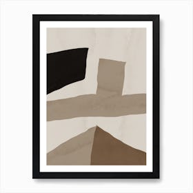 Abstract Painting in grey Art Print