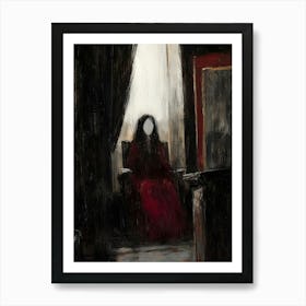 'The Woman In Red' Art Print