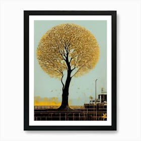 'Golden Tree' 1 Art Print