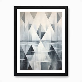 Water Geometric Abstract 6 Art Print